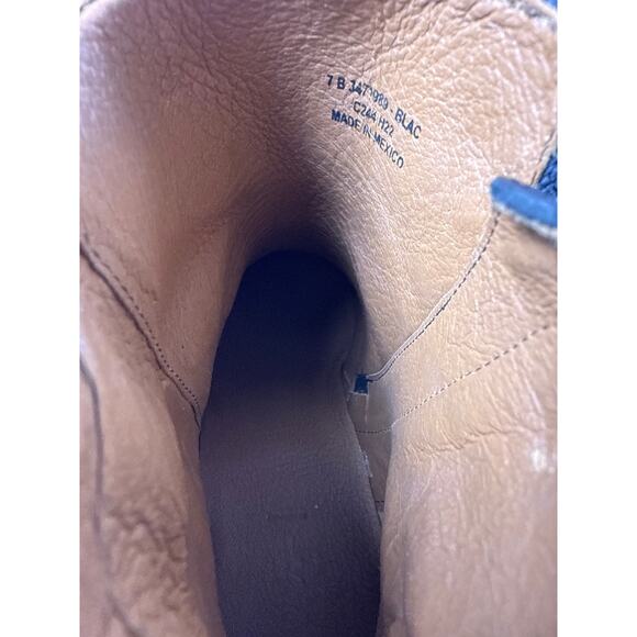 Frye Rosalia Bootie Block Heel Women's 7M Black Leather Side Zip Pointed Toe - Picture 6 of 8